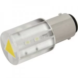 LED bulb BA15d Yellow 24 Vdc 24 V AC 400 mcd CML