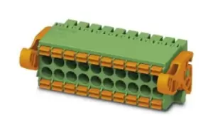 Phoenix Contact DFMC 1.5/12-ST-3.5-LR 24-pin Pluggable Terminal Block, 3.5mm Pitch 2 Rows