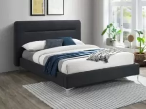 Birlea Finn 5ft King Size Charcoal Grey Upholstered Fabric Bed Frame
