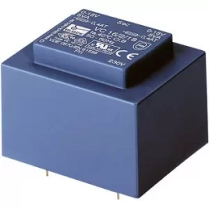 Block VC 10/2/12 PCB mount transformer 1 x 230 V 2 x 12 V AC 10 VA 416 mA