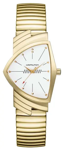 Hamilton H24301111 Ventura Flex Quartz White Dial Stainless Watch