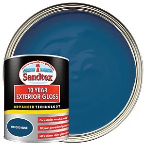 Sandtex 10 Year Exterior Gloss Paint - Oxford Blue 750ml
