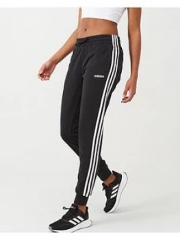 adidas Essential 3 Stripe Pant - Black/White, Size 2XL, Women