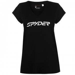 Spyder Allure Graphic T Shirt Ladies - Black