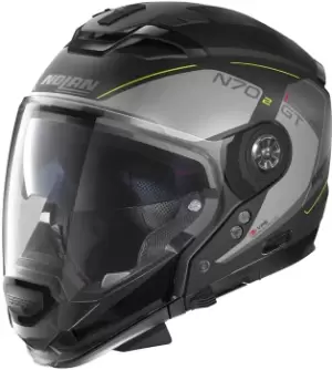 Nolan N70-2 GT Lakota N-Com Helmet, black-yellow, Size 2XL, black-yellow, Size 2XL