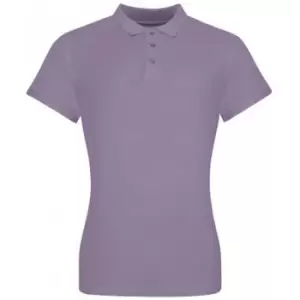 Awdis Womens/Ladies Pique Cotton Polo Shirt (M) (Twilight/Purple)
