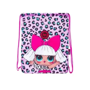 Hype Leopard LOL Surprise Diva Drawstring Bag (One Size) (Pink)