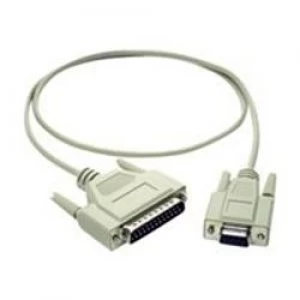 C2G 3m DB9 Female to DB25 Male Modem Cable