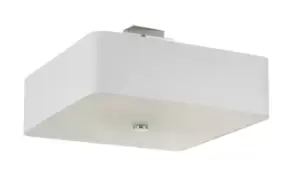 Lokko Square Flush Light White 45cm E27