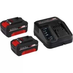 Einhell Genuine Power X-Change Cordless Battery Charger and Batteries 3ah 3ah
