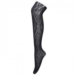Wolford Wolford Crossband Stay Up Tights - Black 7005