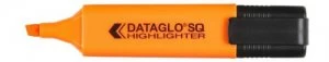 Dataglo Value Highlighter Flat Barrel Chisel Tip Orange (PK10)