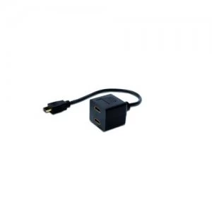 ASSMANN Electronic AK-330400-002-S cable interface/gender adapter HDMI 2 x HDMI Black