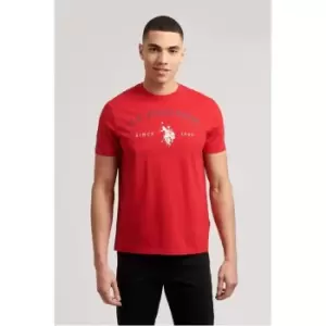 US Polo Assn Graphic T-Shirt Mens - Red