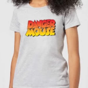 Danger Mouse Colour Logo Womens T-Shirt - Grey - M