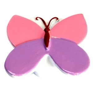 BQ Multicolour Butterfly Furniture Knob Pack of 1