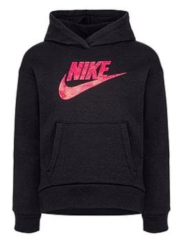 Boys, Nike Younger Futura Fleece Hoodie - Black, Size 3-4 Years