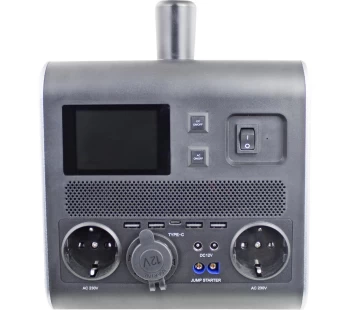 HYUNDAI HPS-600 Portable Power Station - Silver & Black