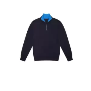 French Connection Core Mozart Half Zip Jumper - Blue