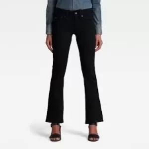 G-Star Raw MIDGE MID BOOTCUT WMN womens Bootcut Jeans in Black