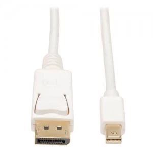 Tripp Lite Mini DisplayPort to DisplayPort Cable Adapter White 6ft