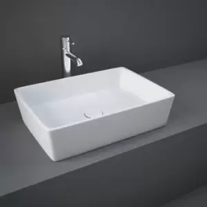 Rak Ceramics - rak Feeling Rectangular Countertop Wash Basin 500mm Wide - Alpine White