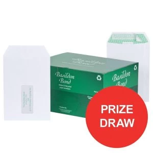 Basildon Bond C5 Peel and Seal 120gm2 Pocket Window Envelopes White Pack of 500