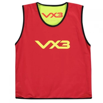 VX-3 Reversible Mesh Hi Viz Training Bib Junior - Red