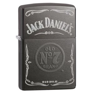 Zippo Jack Daniels Label Grey Dusk Regular Lighter