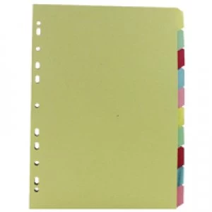 Nice Price Multicoloured A4 10 Part Divider WX26082