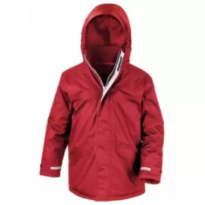 Result Childrens/Kids Core Winter Parka Waterproof Windproof Jacket (7-8) (Red)