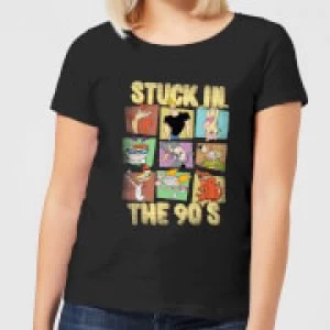 Cartoon Network Stuck In The 90s Womens T-Shirt - Black - 5XL