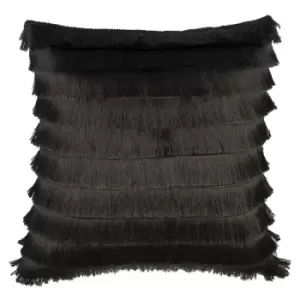 Flicker Fringed Cushion Graphite / 45 x 45cm / Cover Only