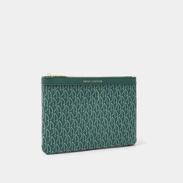 Katie Loxton Green Signature Pouch KLB2918