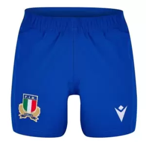 Macron Italy Rugby Away Shorts 2023 2024 Adults - White