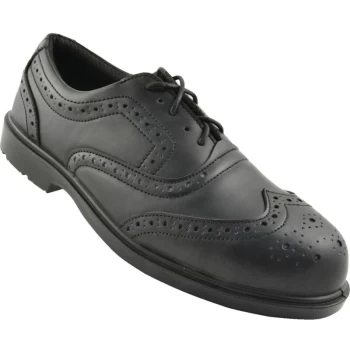Black Brogue S3 SRC Safety Shoes - Size 9 - Tuffsafe