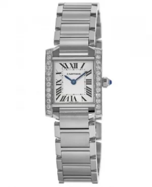 Cartier Tank Francaise Silver Dial Womens Watch W4TA0008 W4TA0008