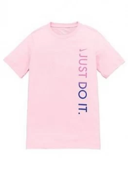 Boys, Nike NSW Unisex Tee JDI Vertical T-Shirt - Pink, Size L, 12-13 Years