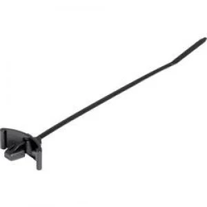 Cable tie 100 mm Black Spring toggle Heat resistant HellermannT