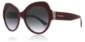 Dolce & Gabbana DG4320 Sunglasses Bordeaux / Leo 31568G 56mm