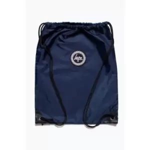 Crest Drawstring Bag (One Size) (Navy) - Hype