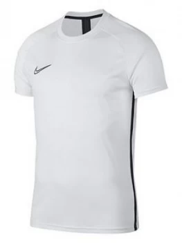Boys, Nike Junior Academy Dry T-Shirt, White, Size M (10-11 Years)