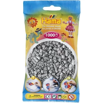 Hama - 1000 Beads in Bag (Grey)