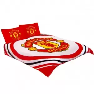 Manchester United FC Pulse Duvet Cover Set (Double) (Red/White/Yellow)