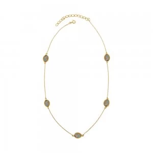 Juvi Designs Gold vermeil around the world necklace Grey