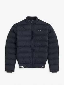 Fred Perry Insulated Jacket, Black, Size S, Men