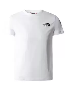 Boys, The North Face Teen S/s Simple Dome Tee - White, Size S=7-8 Years