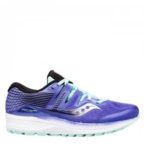 Saucony Ride ISO Ladies Running Shoes - Violet/Aqua