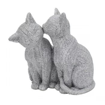 Silver Art Cats Figurine by Lesser & Pavey