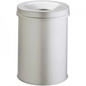 Durable 330510 Waste paper basket 15 l (Ø x H) 260 mm x 357mm Steel Grey